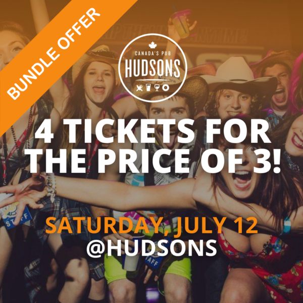 BUNDLE DEAL: 4 Tickets for the Price of 3 (July 12)