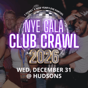 2026 NYE Club Crawl - Starting Location @ Hudsons
